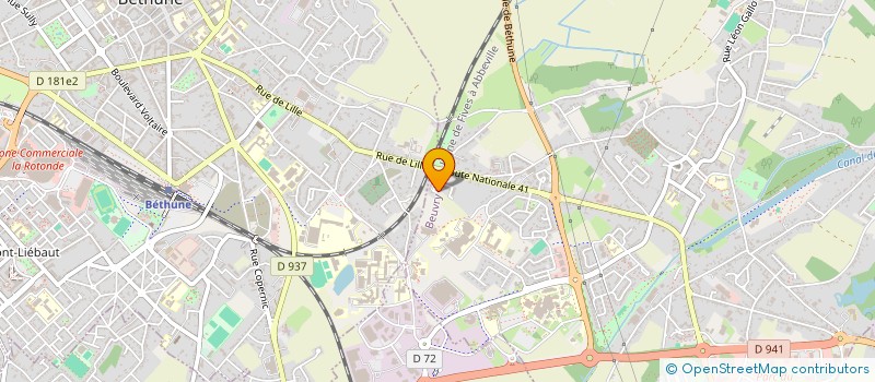 localisation de l'entreprise MONSIEUR WAJDI CHOUAT  BEUVRY