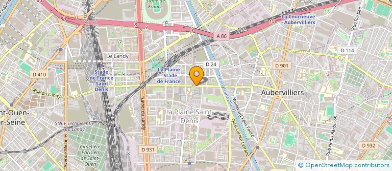 localisation de l'entreprise MONSIEUR WAJDI DJEMEL  AUBERVILLIERS