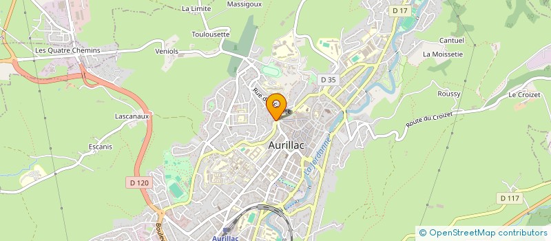 localisation de l'entreprise MONSIEUR WAJDI GOBBA à AURILLAC