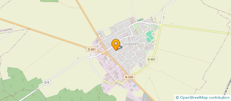 localisation de l'entreprise MONSIEUR WAJDI GOUJA  SAINT-SOUPPLETS