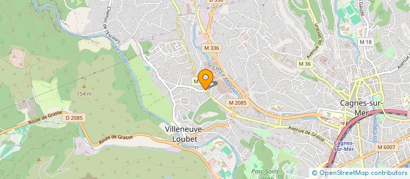 localisation de l'entreprise MONSIEUR WAJDI GRAGUEB-CHATTI à CAGNES-SUR-MER
