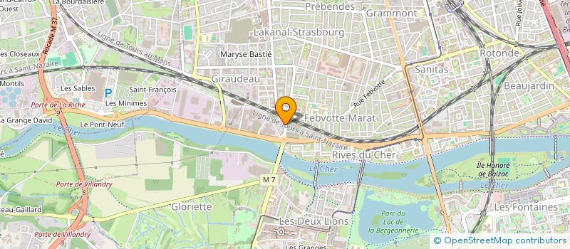 localisation de l'entreprise MONSIEUR WAJDI LACHTAR  TOURS