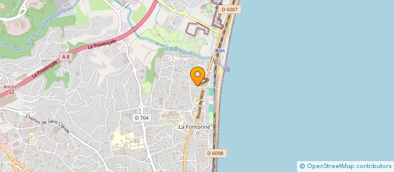 localisation de l'entreprise MONSIEUR WAJDI MBAREK à ANTIBES
