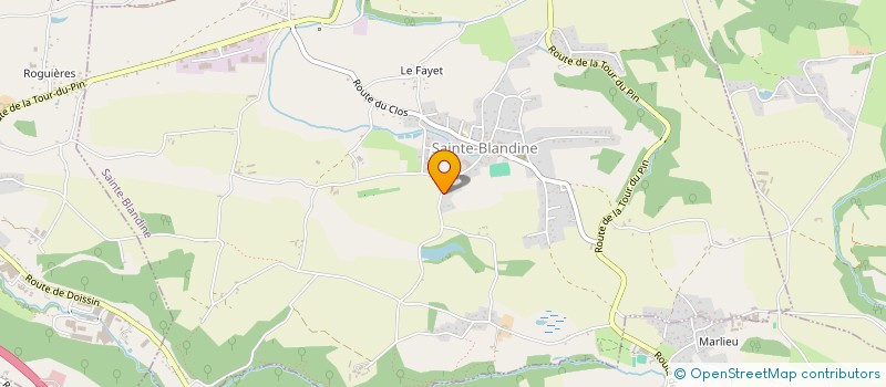 localisation de l'entreprise MONSIEUR WAJDI RABIA  SAINTE-BLANDINE