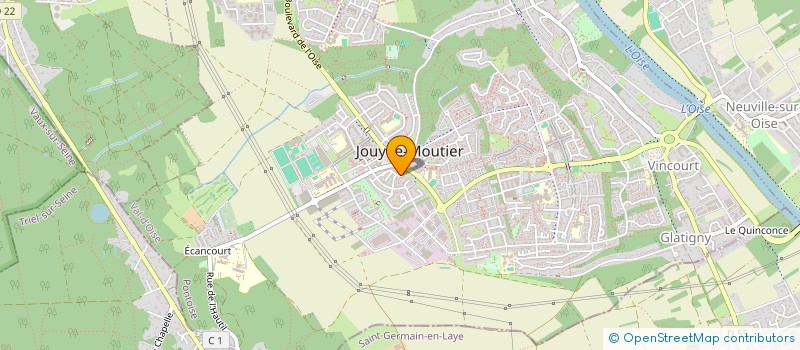 localisation de l'entreprise MONSIEUR WAJID ALI KHAN  JOUY-LE-MOUTIER