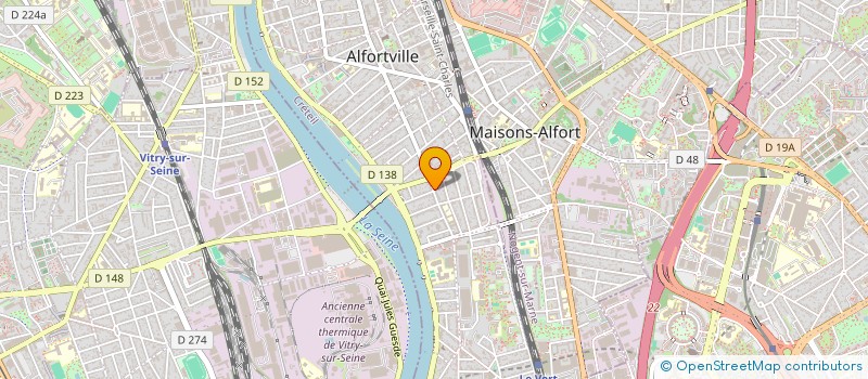 localisation de l'entreprise MONSIEUR WAJIH FAYAD à ALFORTVILLE