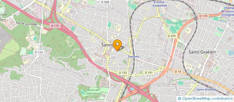 localisation de l'entreprise MONSIEUR WAJIH HASSAINI  SANNOIS