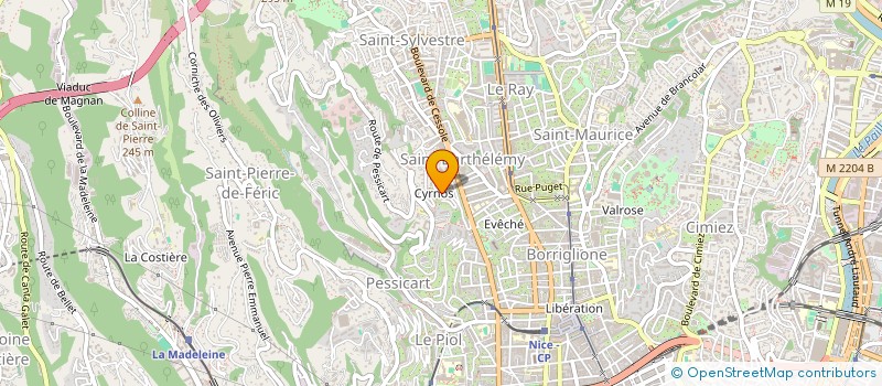 localisation de l'entreprise MONSIEUR WAKA MAGASSA  NICE