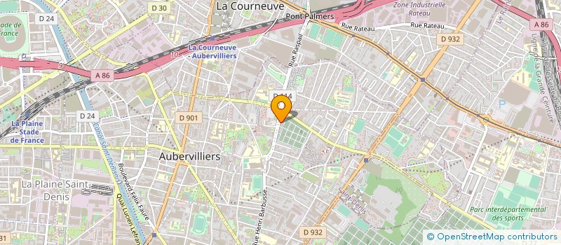 localisation de l'entreprise MONSIEUR WAKOUPA JEMES  AUBERVILLIERS