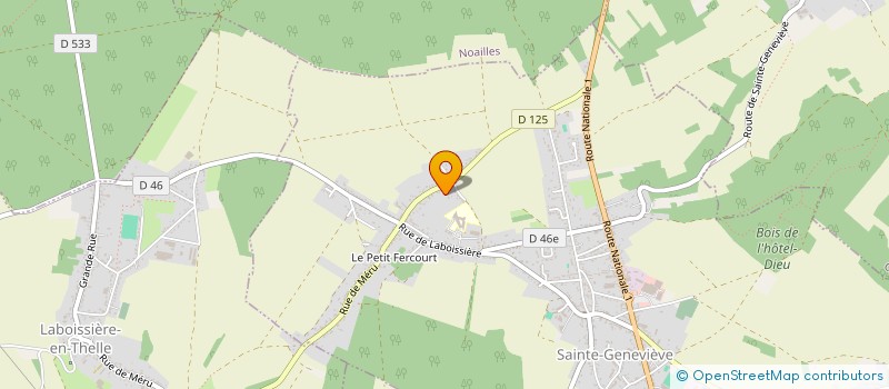 localisation de l'entreprise MONSIEUR WALD LABRIDY  SAINTE-GENEVIEVE