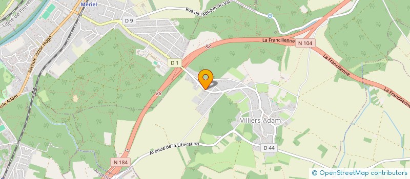 localisation de l'entreprise MONSIEUR WALDEMAR WIEDLOCHA  VILLIERS-ADAM