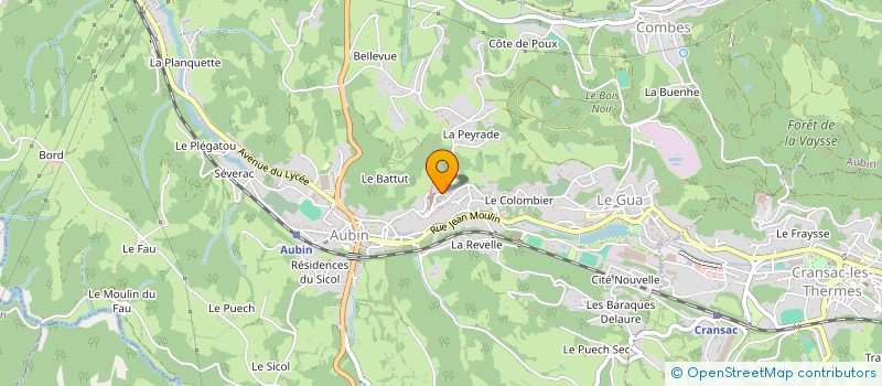 localisation de l'entreprise MONSIEUR WALED ABDALLI  AUBIN