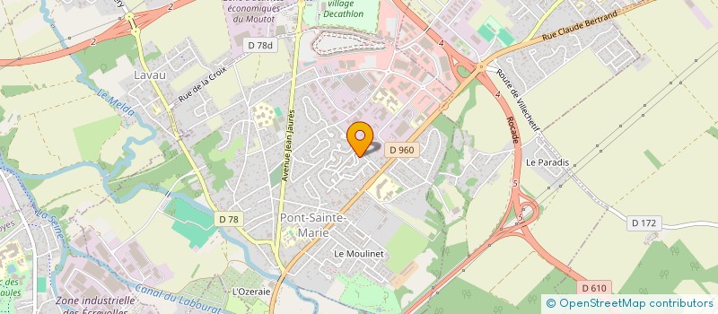 localisation de l'entreprise MONSIEUR WALI BABAKARKHIL  PONT-SAINTE-MARIE