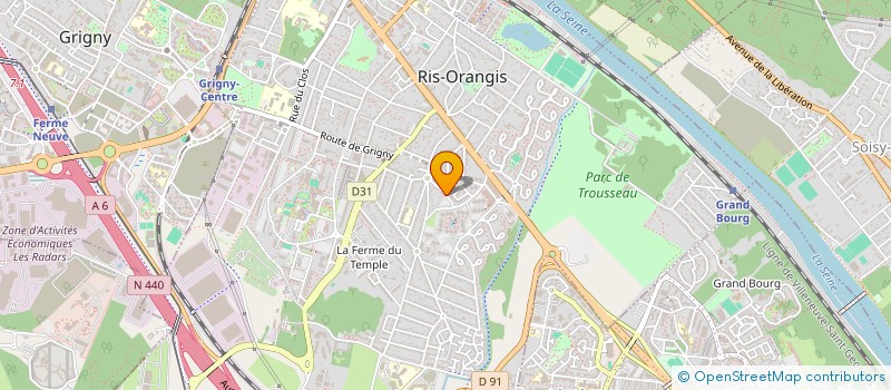 localisation de l'entreprise MONSIEUR WALID ABOU ELWAFA  RIS-ORANGIS