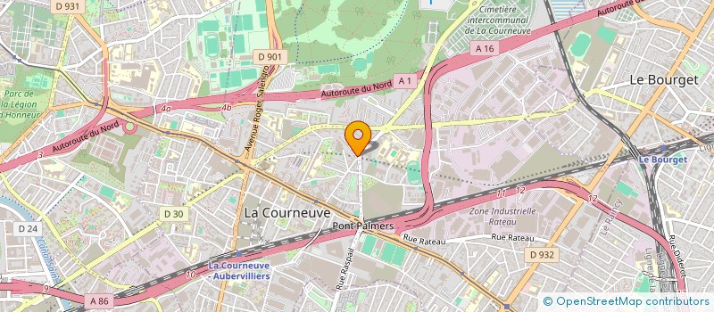 localisation de l'entreprise MONSIEUR WALID AIFAOUI à LA COURNEUVE