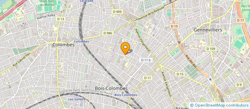 localisation de l'entreprise MONSIEUR WALID AISSAOUI à BOIS-COLOMBES