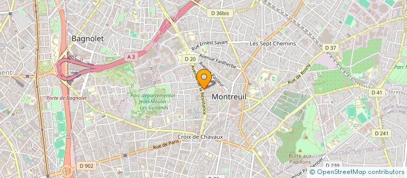 localisation de l'entreprise MONSIEUR WALID ALHADI ELNOW à MONTREUIL