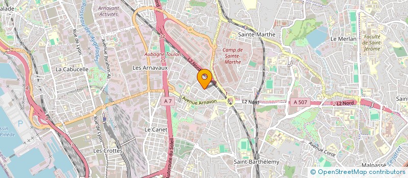 localisation de l'entreprise MONSIEUR WALID ALLOUCHE  MARSEILLE