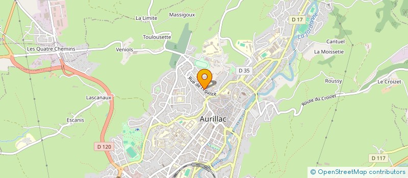 localisation de l'entreprise MONSIEUR WALID ALMANSOUR à AURILLAC