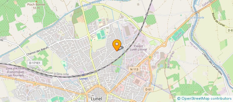 localisation de l'entreprise MONSIEUR WALID AMINI  LUNEL