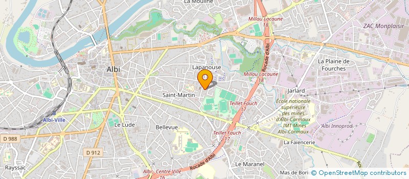 localisation de l'entreprise MONSIEUR WALID BELKOUSSA à ALBI