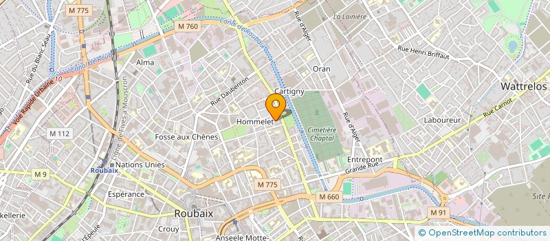 localisation de l'entreprise MONSIEUR WALID BENBAHLOULI  ROUBAIX