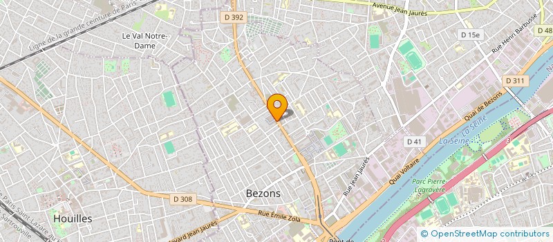 localisation de l'entreprise MONSIEUR WALID BENFATIMA  BEZONS