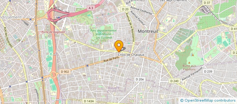 localisation de l'entreprise MONSIEUR WALID BENMAAMAR  MONTREUIL