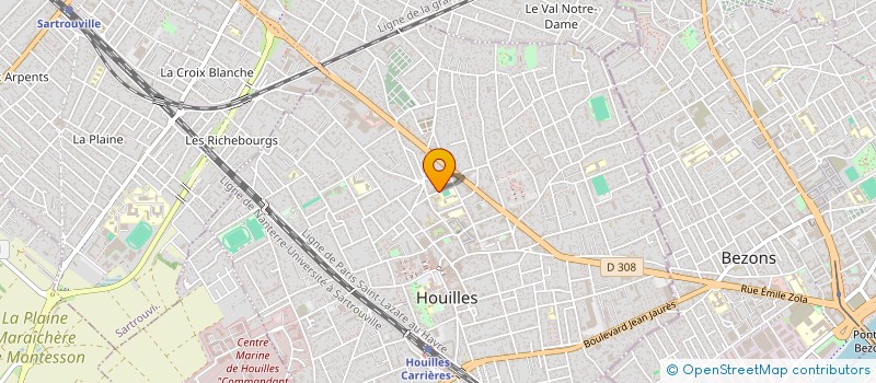 localisation de l'entreprise MONSIEUR WALID BOUAOUINA  HOUILLES