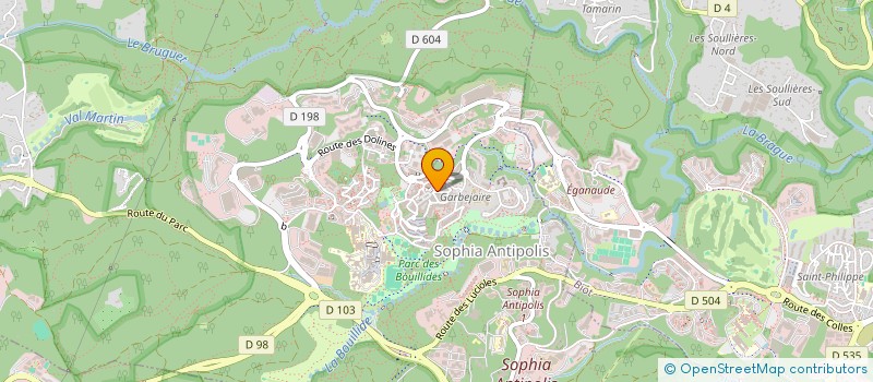 localisation de l'entreprise MONSIEUR WALID BOUCHOUICHA  VALBONNE