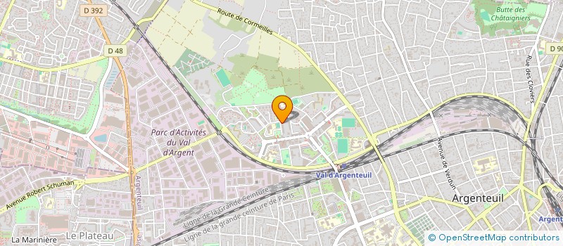 localisation de l'entreprise MONSIEUR WALID BOUDRIA  ARGENTEUIL