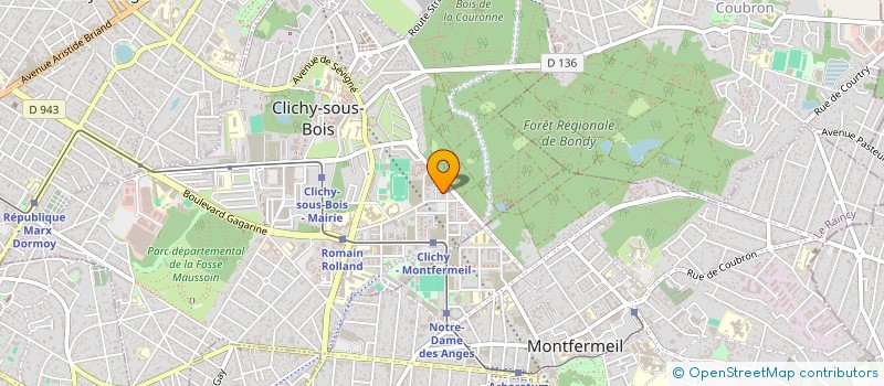 localisation de l'entreprise MONSIEUR WALID BOUMELLASSA à CLICHY-SOUS-BOIS