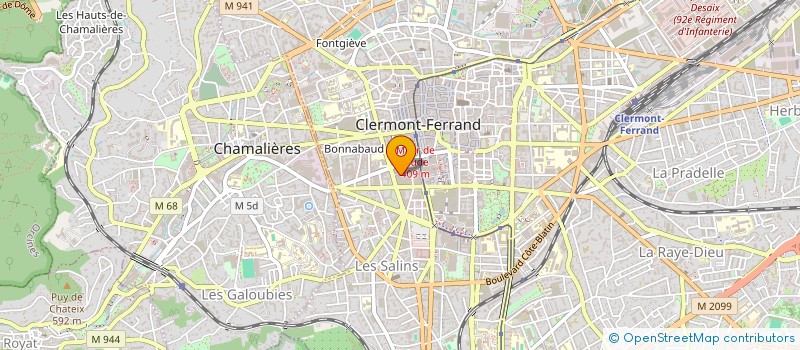 localisation de l'entreprise MONSIEUR WALID BOUREKBA  CLERMONT-FERRAND