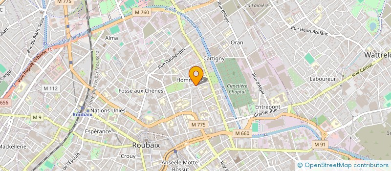 localisation de l'entreprise MONSIEUR WALID BRIEK  ROUBAIX