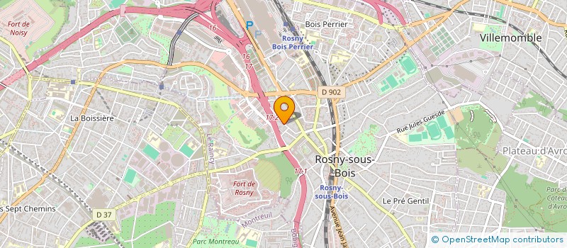 localisation de l'entreprise MONSIEUR WALID DAHMANI à ROSNY-SOUS-BOIS
