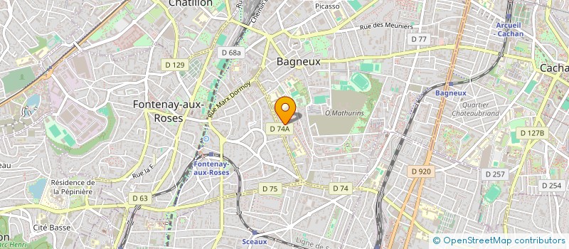 localisation de l'entreprise MONSIEUR WALID ELQALAI à BAGNEUX
