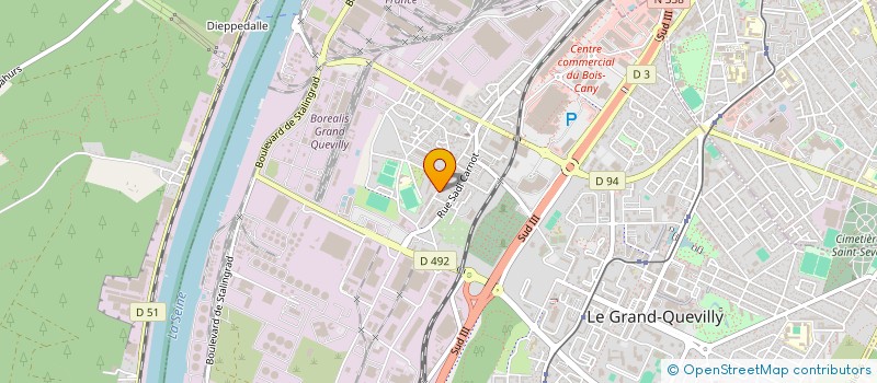 localisation de l'entreprise MONSIEUR WALID FALAH  LE GRAND-QUEVILLY