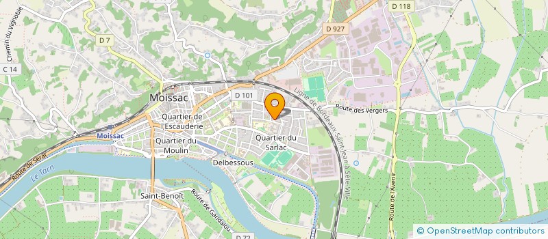 localisation de l'entreprise MONSIEUR WALID FALLOUK  MOISSAC