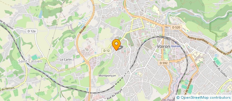 localisation de l'entreprise MONSIEUR WALID GAZZOU  VOIRON