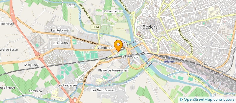 localisation de l'entreprise MONSIEUR WALID GHAZRAN  BEZIERS