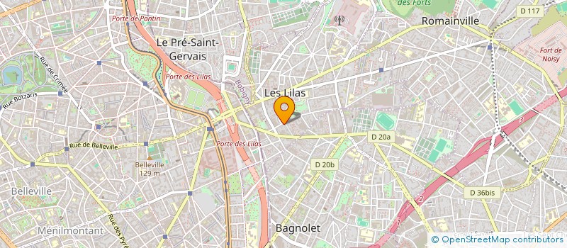 localisation de l'entreprise MONSIEUR WALID HADJ SAID à LES LILAS