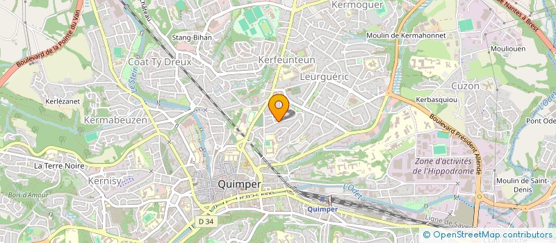 localisation de l'entreprise MONSIEUR WALID HOUDAME à QUIMPER