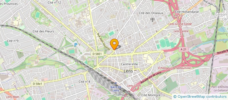 localisation de l'entreprise MONSIEUR WALID ISMAEL MOHAMED  LENS