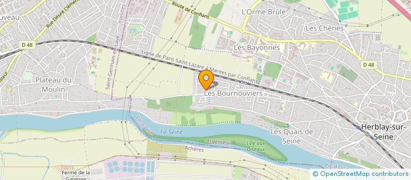 localisation de l'entreprise MONSIEUR WALID JALAL  HERBLAY-SUR-SEINE