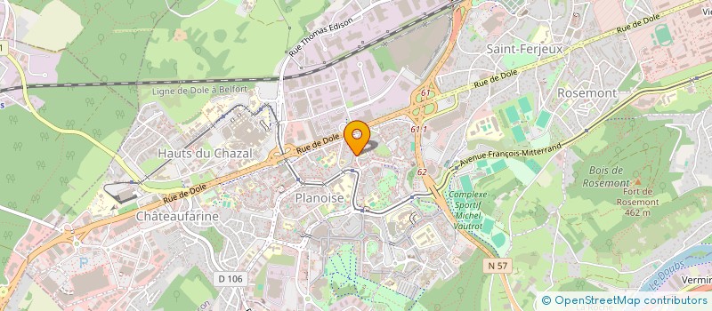 localisation de l'entreprise MONSIEUR WALID JEDDI LAMINE  BESANCON