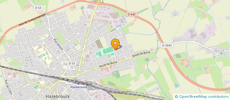 localisation de l'entreprise MONSIEUR WALID JEFFAR  HAZEBROUCK