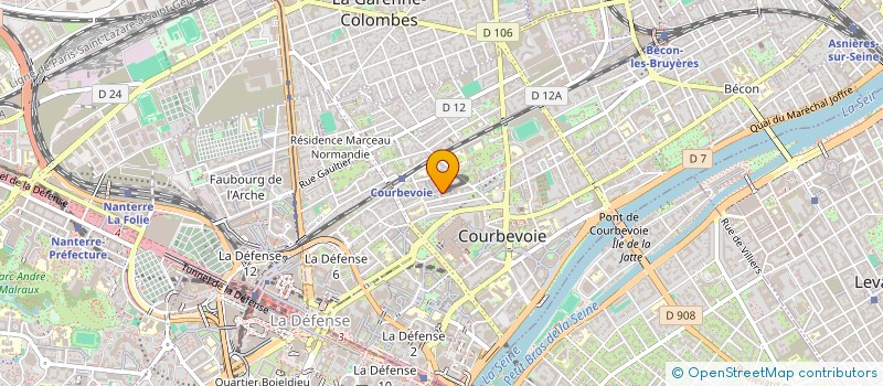 localisation de l'entreprise MONSIEUR WALID JOUDET à COURBEVOIE