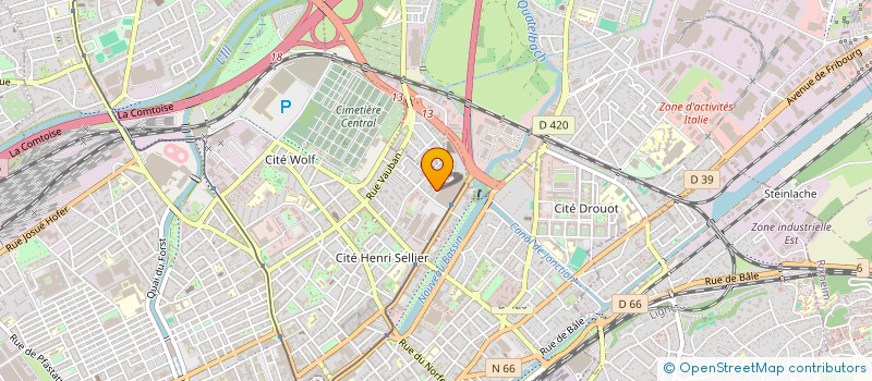 localisation de l'entreprise MONSIEUR WALID KHAMALJ  MULHOUSE