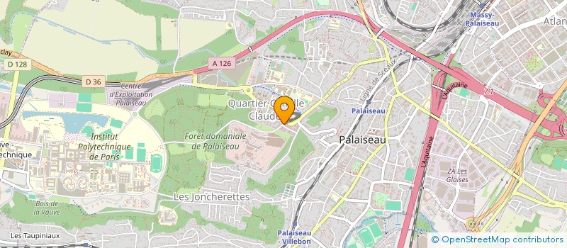 localisation de l'entreprise MONSIEUR WALID LADJ  PALAISEAU