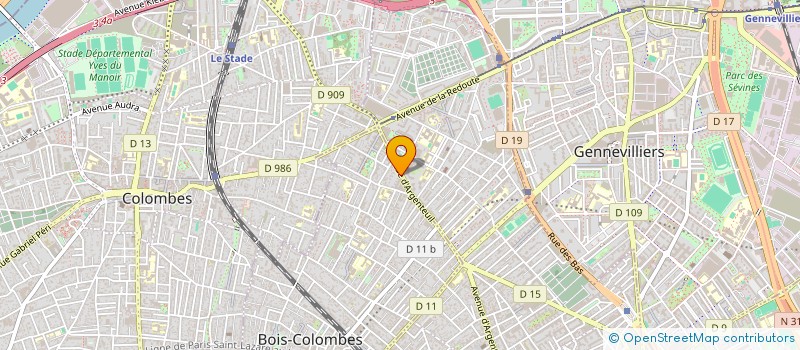 localisation de l'entreprise MONSIEUR WALID MENDACI à BOIS-COLOMBES